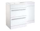 Kartell K-VIT Purity/Matrix 600mm 2 Drawer Floor Standing Unit - White