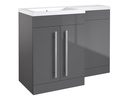 Kartell K-VIT Matrix 500mm WC Unit - Storm Grey Gloss