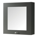 Kartell K-VIT Astley 600mm Mirror Cabinet - Matt Grey