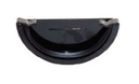 112MM HALF ROUND GUTTER STOP END - EXT.    BL