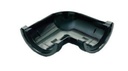 117MM DEEP FLOW GUTTER ANGLE 90'        BLACK