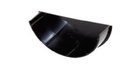 117MM DEEP FLOW GUTTER STOP END - INT.  BLACK