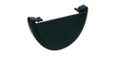 150MM HALF ROUND GUTTER STOP END - EXT.    BL