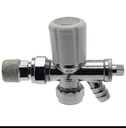 15MM ANGLED RADIATOR VALVE C/W DRAIN OFF