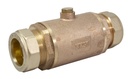 BRASS DOUBLE CHECK VALVE 35MM DZR