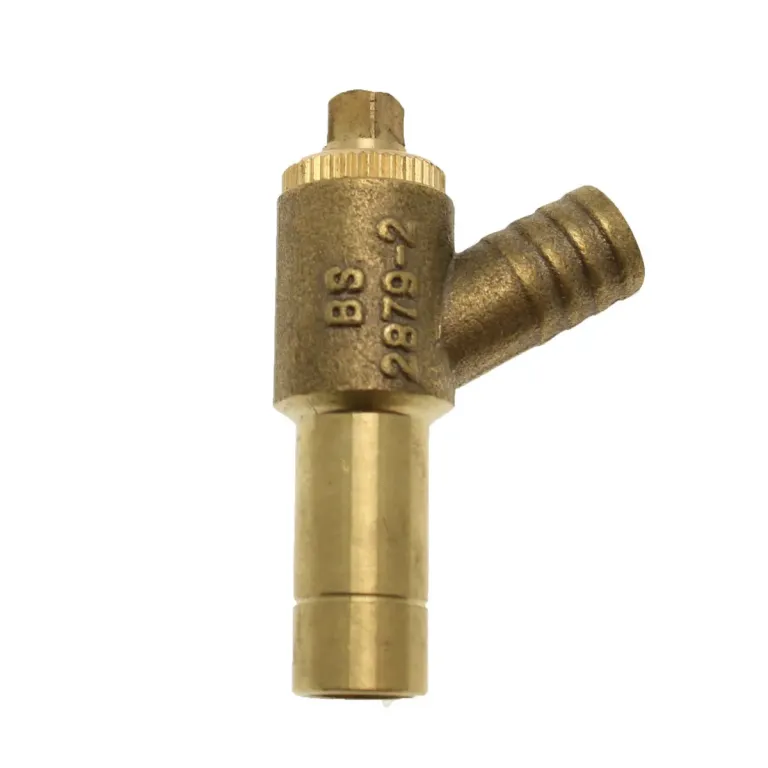 BRASS DRAIN OFF 15MM TYPE A LONG TAIL