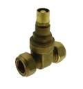 BRASS GATE VALVE 22MM LOCKSHIELD
