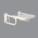 BTX SH SEAT & SUPPORT S S 650 X 400 WH POLY
