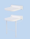 BTX SH SEAT S S ONE PIECE BACK PLATE WH POLY