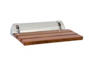 BTX TEAK WOOD SLATTED SH SEAT MIRROR POLISH
