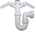 EMB 1.1/2  TWIN W/M SINK ADJ P-TRAP