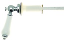 EMB PERIOD CISTERN LEVER      WHITE/CHROME