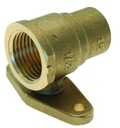 GAS BAYONET SOCKET EF STRAIGHT WALL PLATE