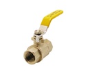 GAS FULLBORE LEVER VALVE 1"  FXF  YELLOW