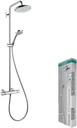 HG SHOWERPIPE CROMA 220 VALVE/F.HEAD/SLIDER