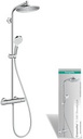 HG SHOWERPIPE CROMETA 240 VALVE/F.HEAD/SLIDER