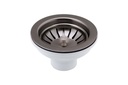 JTP BASKET STRAINER WASTE BR BK