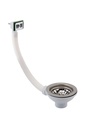JTP BASKET STRAINER WASTE SQUARE OF CP