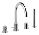 JTP FLOR 4 HOLE BATH & SH MIXER