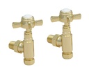 JTP GROS ANGLED RAD VALVE ANTIQUE BR