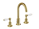 JTP GROV 3 HOLE BASIN MIXER WITH SWIVEL SPOUT