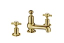 JTP GROV 3 HOLE DECK MOUNTED BASIN MIXER, P G