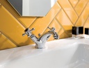 JTP GROV BASIN MIXER WITH POP UP WASTE BLACK