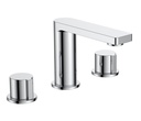 JTP HUGO 3 HOLE DECK MOUNTED BASIN MIXER