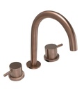 JTP VOS 3 HOLE DECK MOUNTED BASIN MIXER BR BR