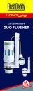 MV FLUSH DADDY DUO FLUSHER  1 1/2 & 2" OULET