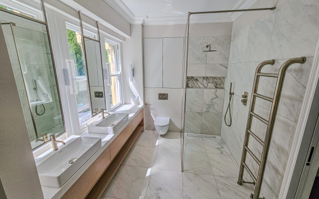 Stylish Designer Nickel Radiator for Modern Bathrooms